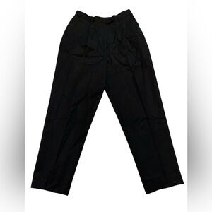 Vintage Tabi International Black 100% Pure New Wool Trousers Size 12